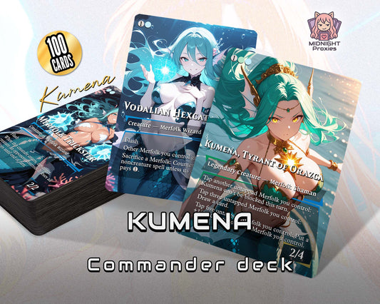 Kumena Merfolk Tribal | 118 Proxy Cards | Commander EDH Deck (Full MidnightProxies Deck)