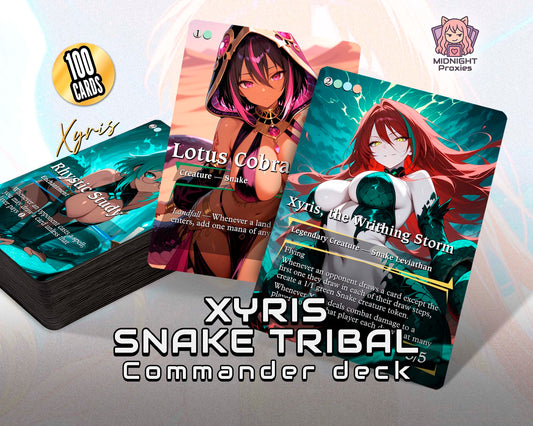 Xyris Snake Tribal - 118 Proxy Cards - Commander EDH Deck (Full MidnightProxies Deck)