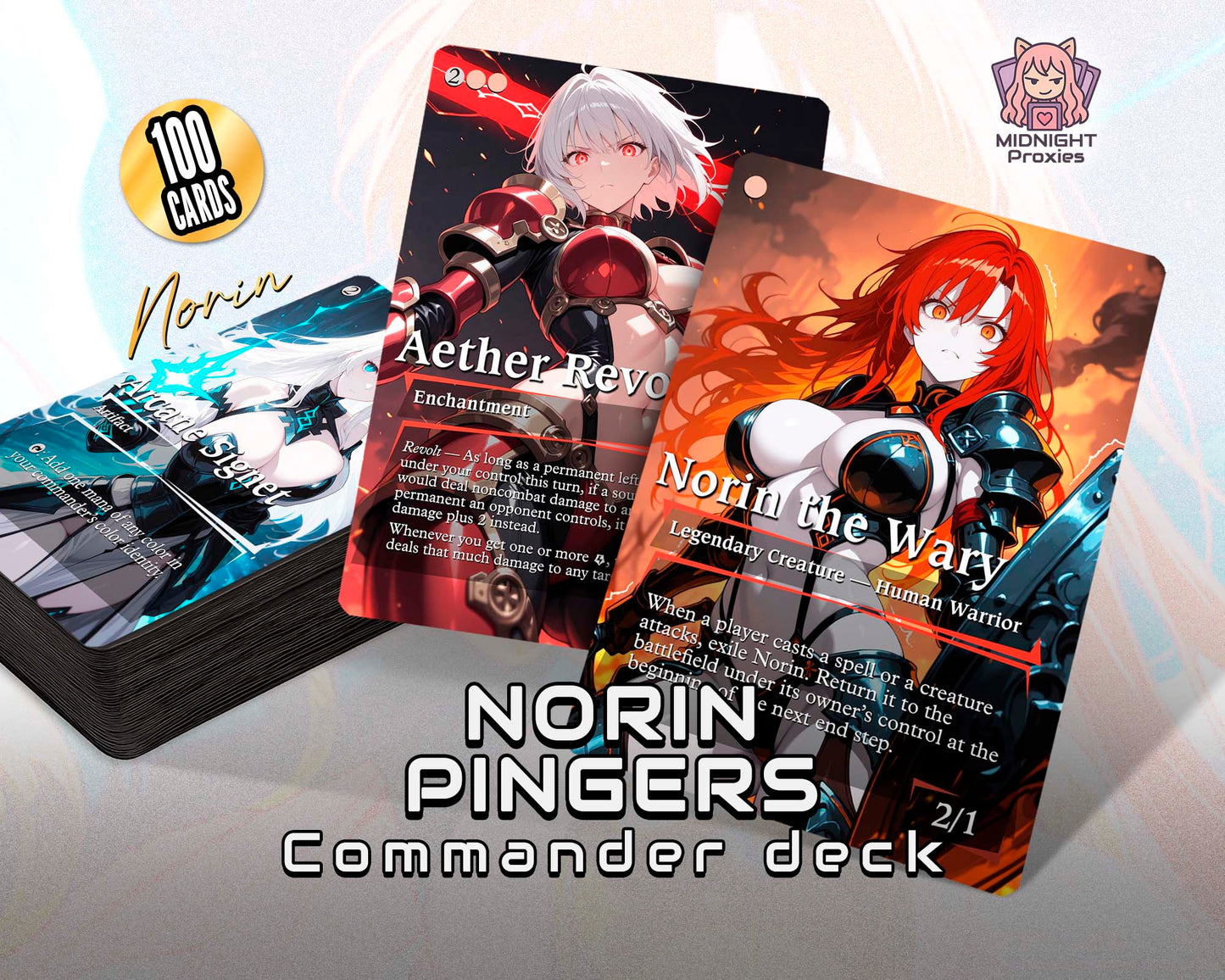 Norin the Wary Pingers | 118 Proxy Cards | Commander EDH Deck (Full MidnightProxies Deck)