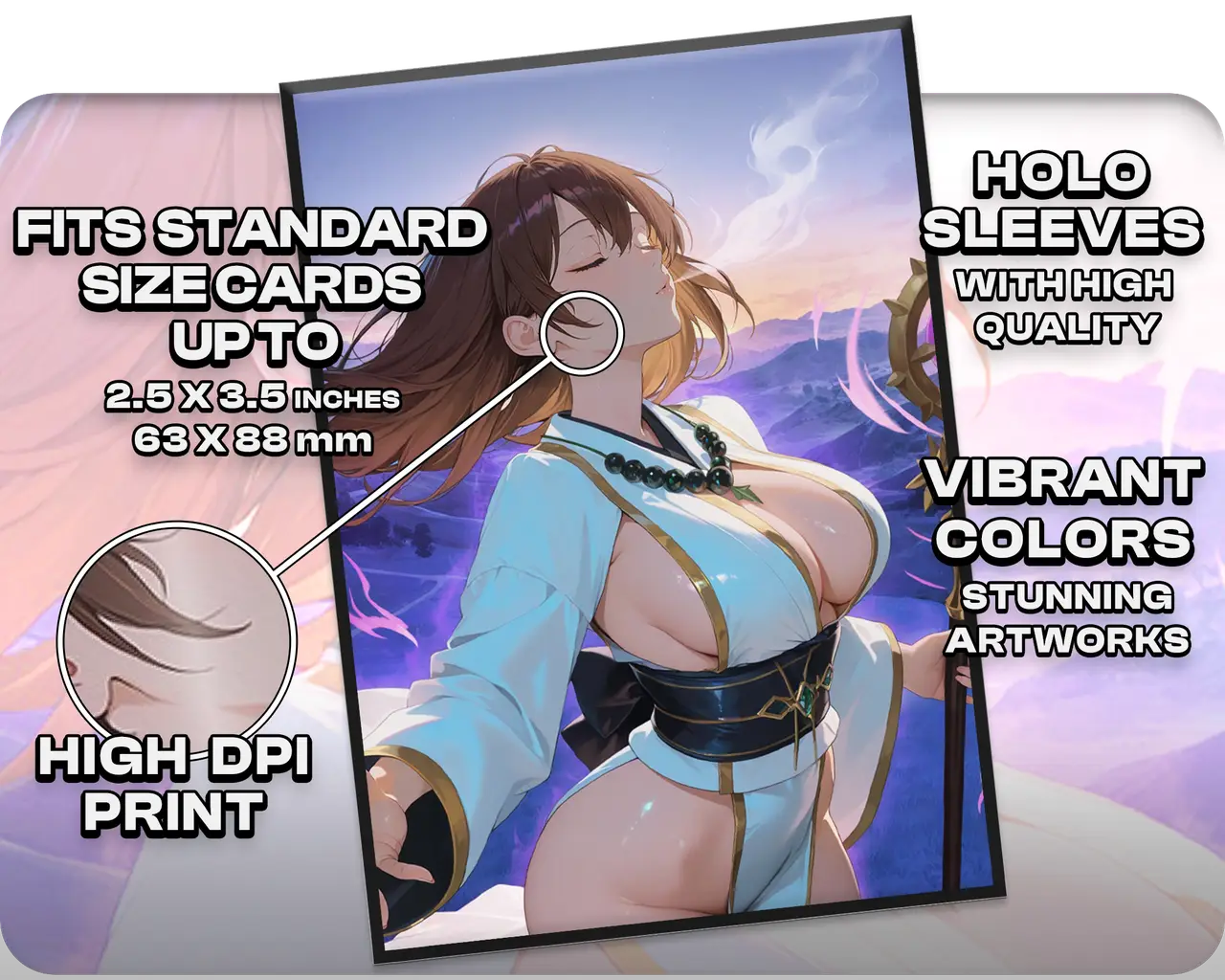 Yuna, Grand Summoner (100x Holo Sleeves)