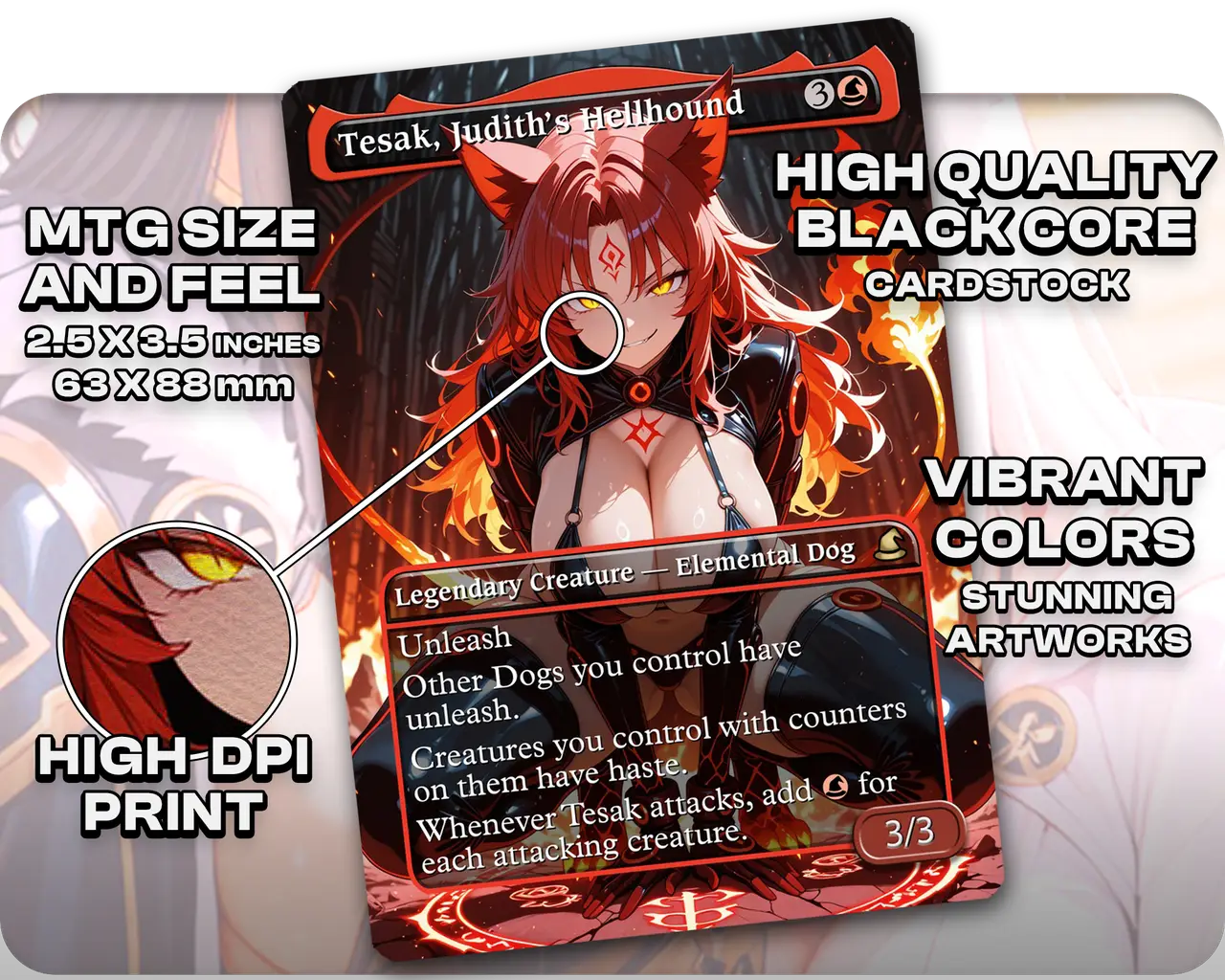 Rin and Seri | Cat and Dog Waifus Tribal | Commander Deck