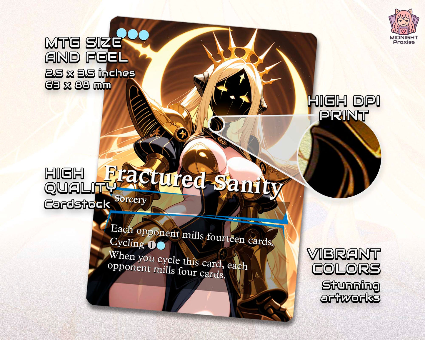 Hope Estheim - Life Gain/Mill - 118 Proxy Cards  - Commander EDH Deck (Full MidnightProxies Deck)