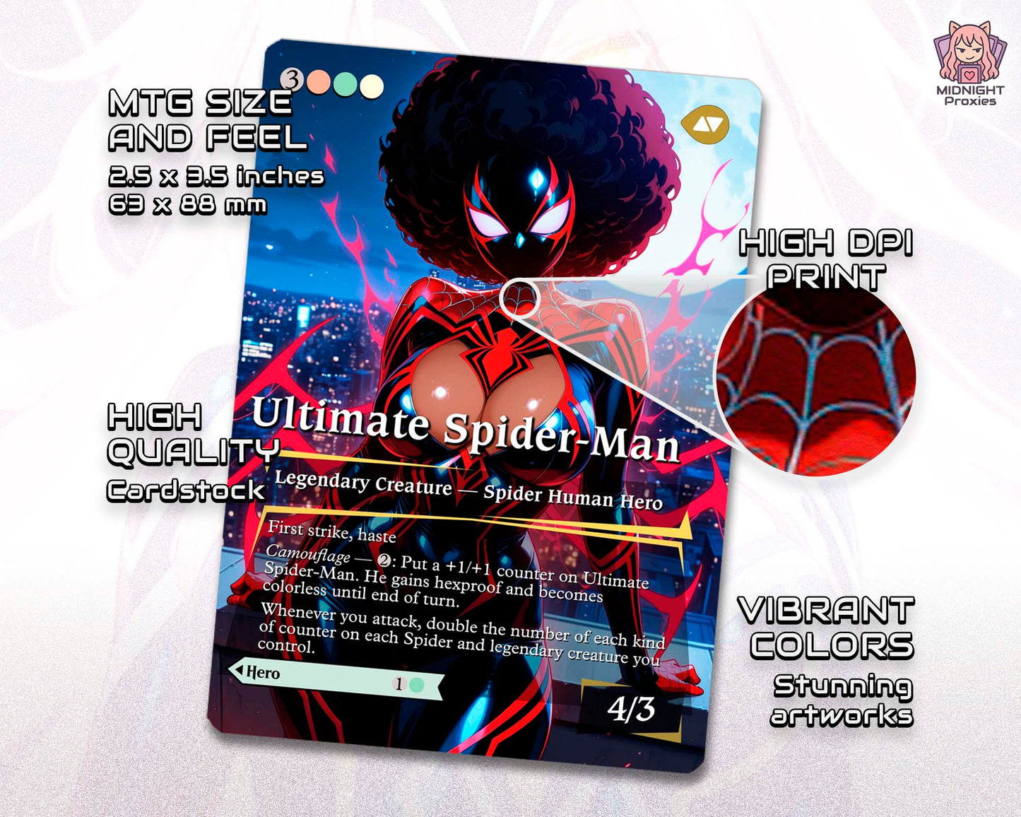 Cosmic Spider-man 5 Color Spider Tribal | 118 Proxy Cards | Commander EDH Deck (Full MidnightProxies Deck)