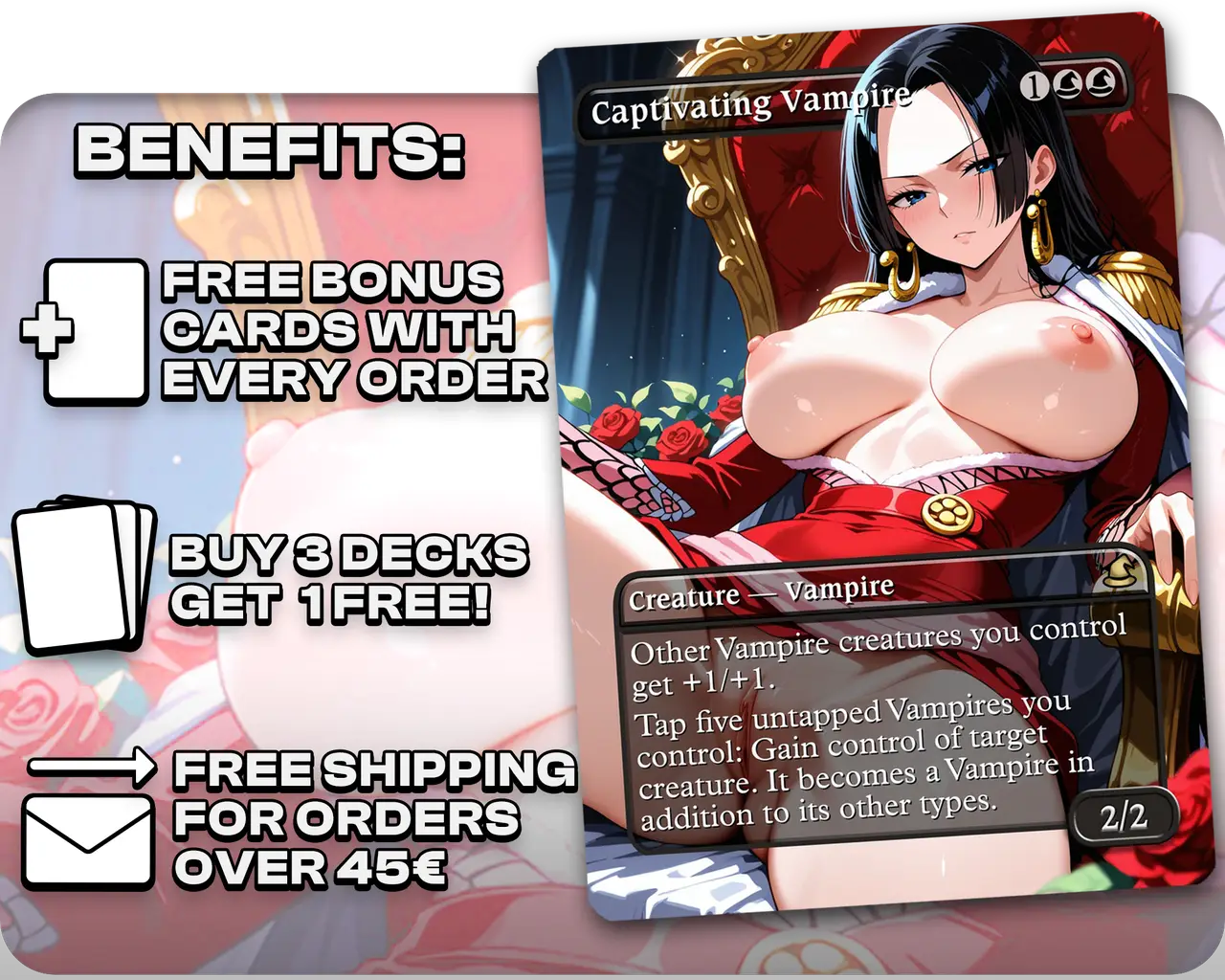 Boa Hancock (One Piece) - Captivating Vampire (NSFW)