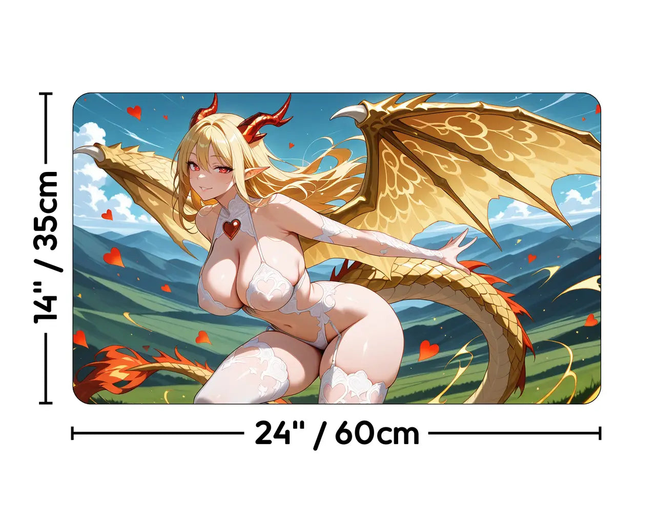 Eirdu Love & Hate | ProxyWaifus Playmat | 14x24" / 35x60cm