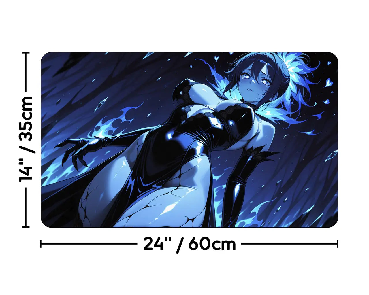 Ashling, Rimebound | Double Sides of Love | ProxyWaifus Playmat | 14x24" / 35x60cm