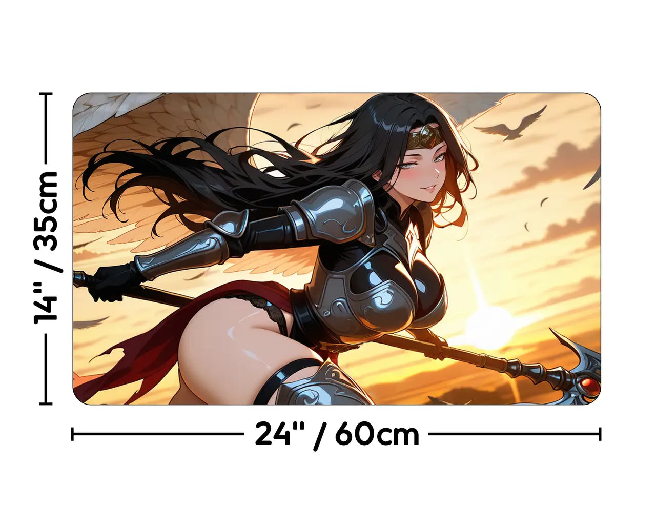 Liesa, Shroud of Dusk | ProxyWaifus Playmat | 14x24" / 35x60cm