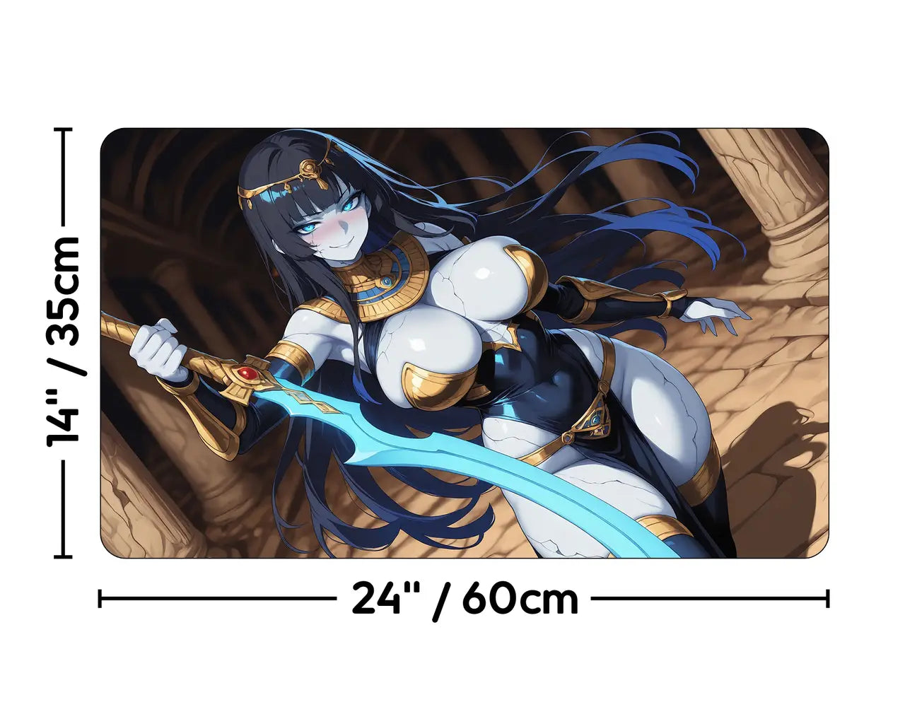The Scarab God | ProxyWaifus Playmat | 14x24" / 35x60cm