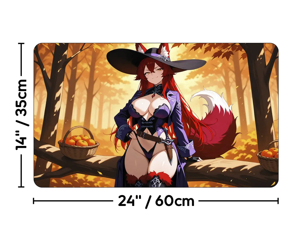 Mr Foxglove | ProxyWaifus Playmat | 14x24" / 35x60cm
