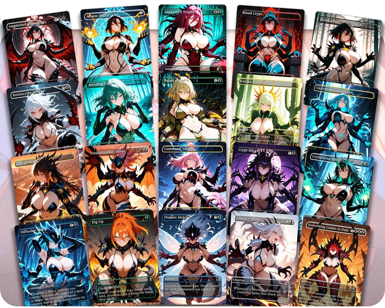 The First Sliver | Sliver Tribal Waifus | Commander Deck