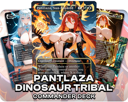 Pantlaza Dinosaur Tribal | 18+ NSFW | Dino Waifus | Commander Deck
