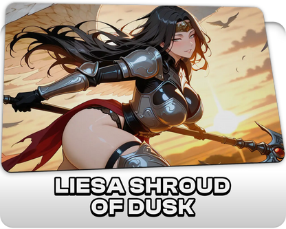 Liesa, Shroud of Dusk | ProxyWaifus Playmat | 14x24" / 35x60cm