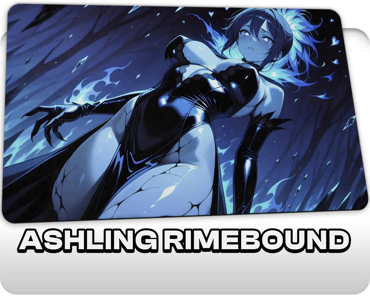 Ashling, Rimebound | Double Sides of Love | ProxyWaifus Playmat | 14x24" / 35x60cm