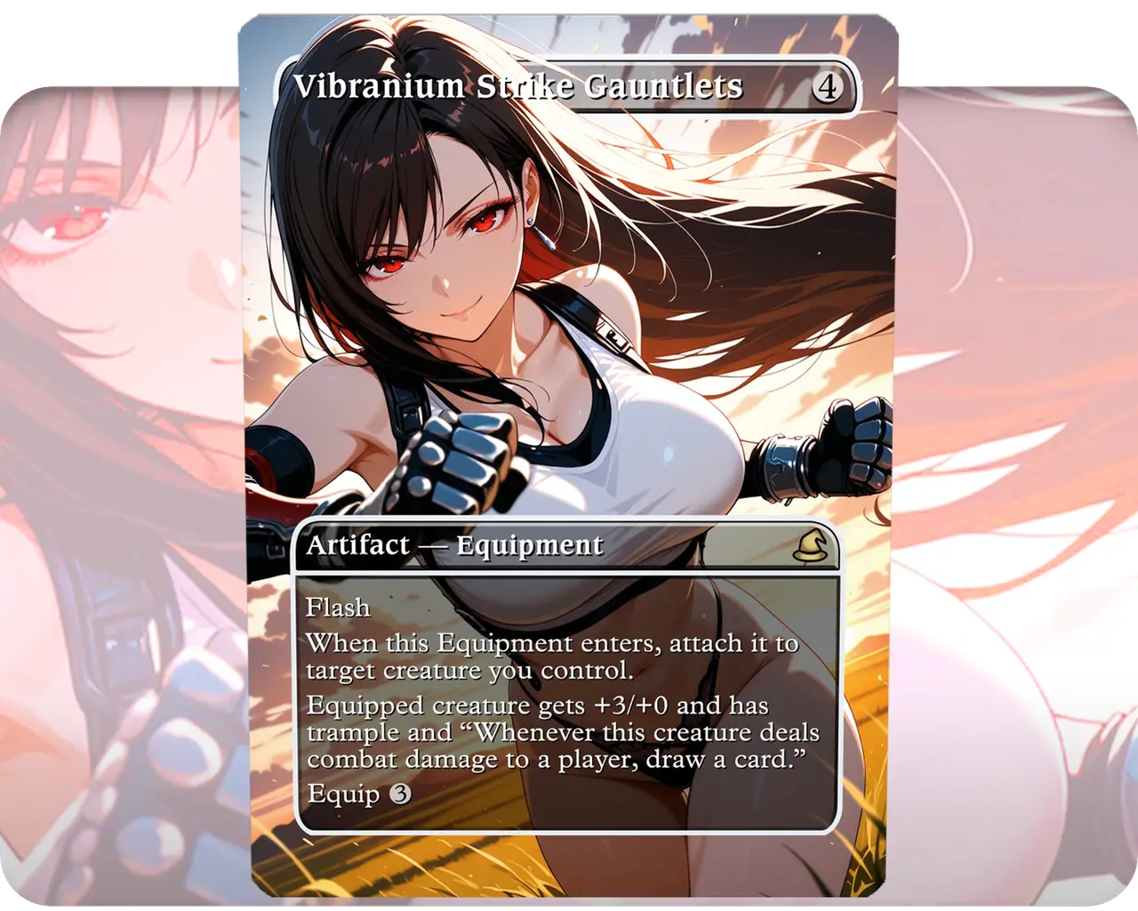 Tifa Lockhart (Final Fantasy) - Vibranium Strike Gauntlets