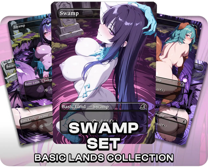 Swamp Set | 18+ NSFW | Basic Lands Collection (24 Cards)