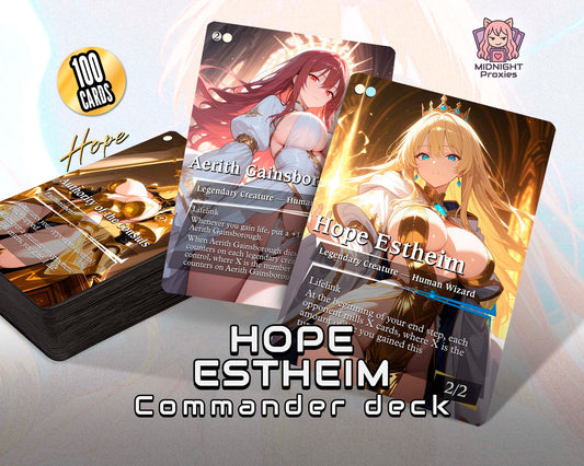 Hope Estheim - Life Gain/Mill - 118 Proxy Cards  - Commander EDH Deck (Full MidnightProxies Deck)