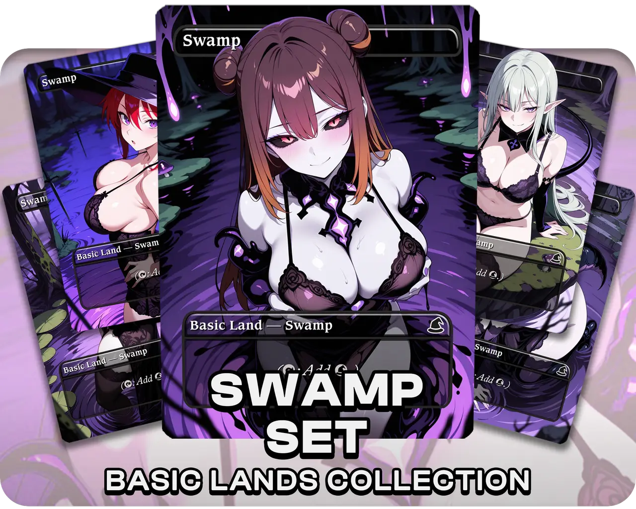Swamp Set | Basic Lands Collection (24 Cards)