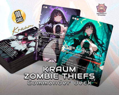 Kraum Zombie Thiefs | 118 Proxy Cards | Commander EDH Deck (Full MidnightProxies Deck)