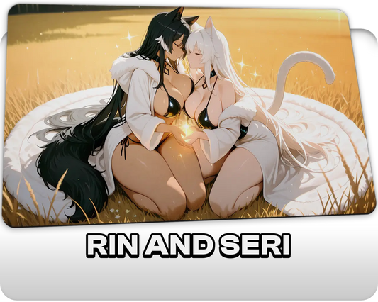 Rind and Seri | ProxyWaifus Playmat | 14x24" / 35x60cm