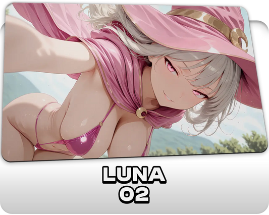 Luna, ProxyWaifus Mascot | ProxyWaifus Playmat | 14x24" / 35x60cm