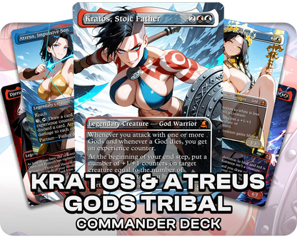 Kratos & Atreus Gods Tribal | Goddess Waifus | Commander Deck