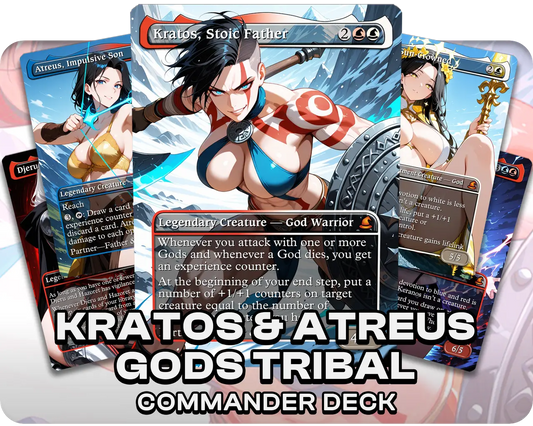 Kratos & Atreus Gods Tribal | Goddess Waifus | Commander Deck