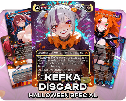 Kefka Discard | 18+ NSFW | Clown Waifus | Halloween Special (10 Cards)
