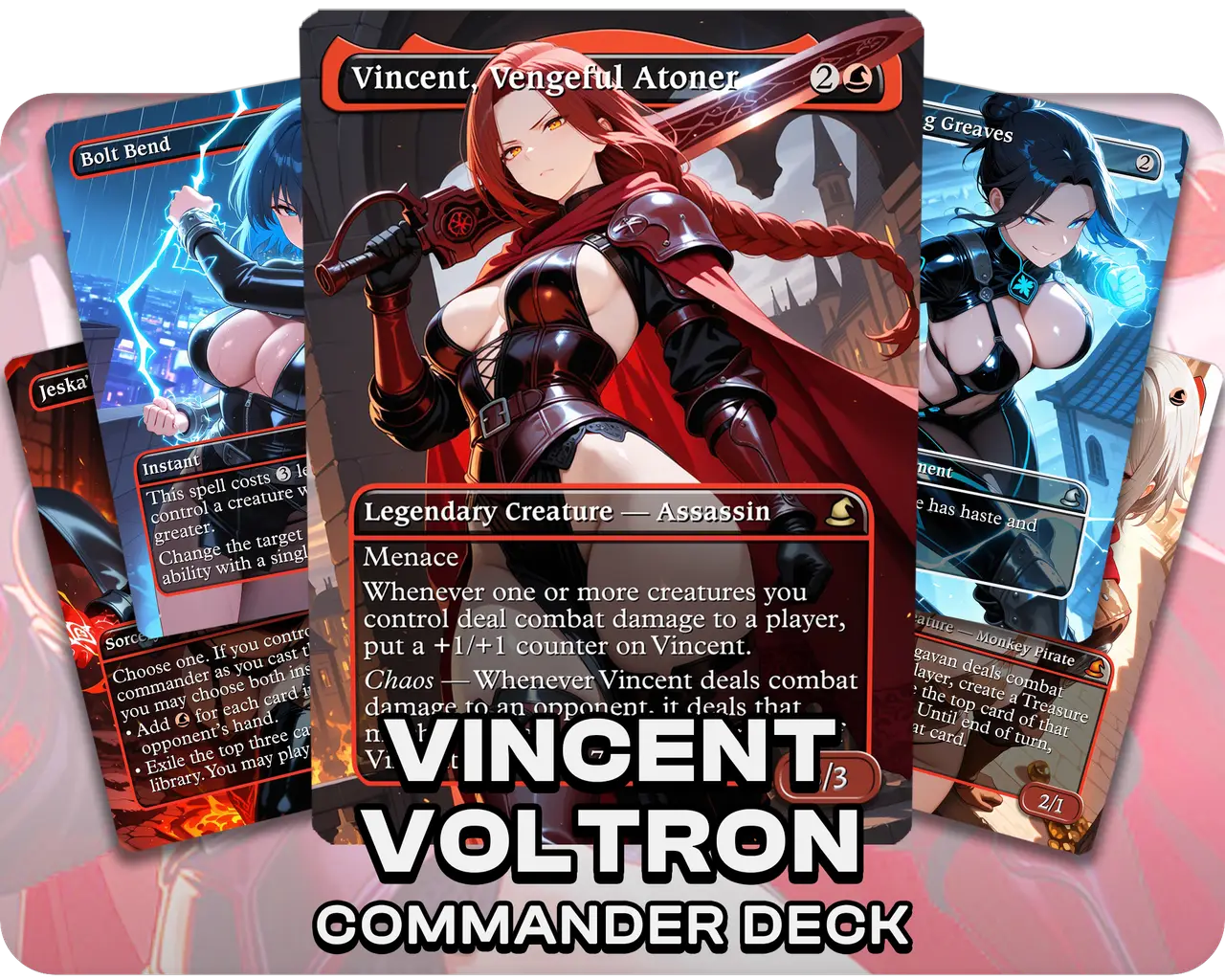 Vincent Voltron | Assassin Waifus Theme | Commander Deck
