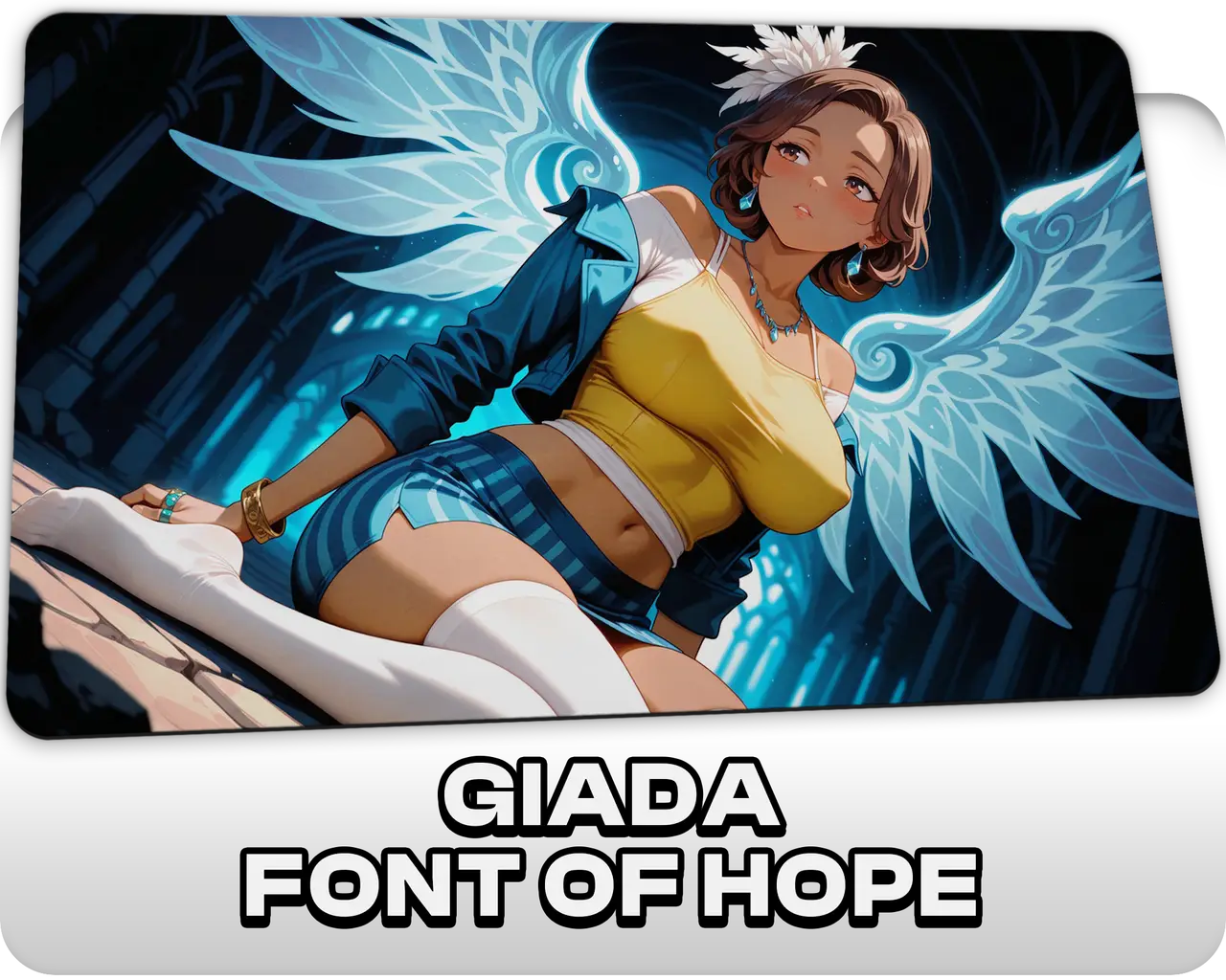 Giada, Font of Hope | ProxyWaifus Playmat | 14x24" / 35x60cm