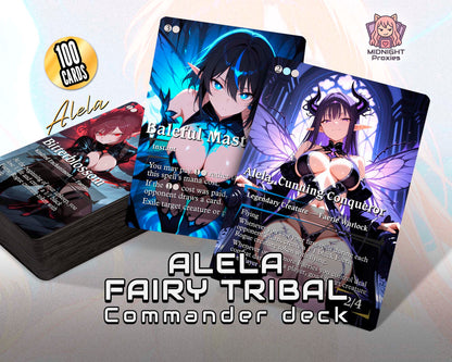Alela Fairy Tribal | 118 Proxy Cards | Commander EDH Deck (Full MidnightProxies Deck)