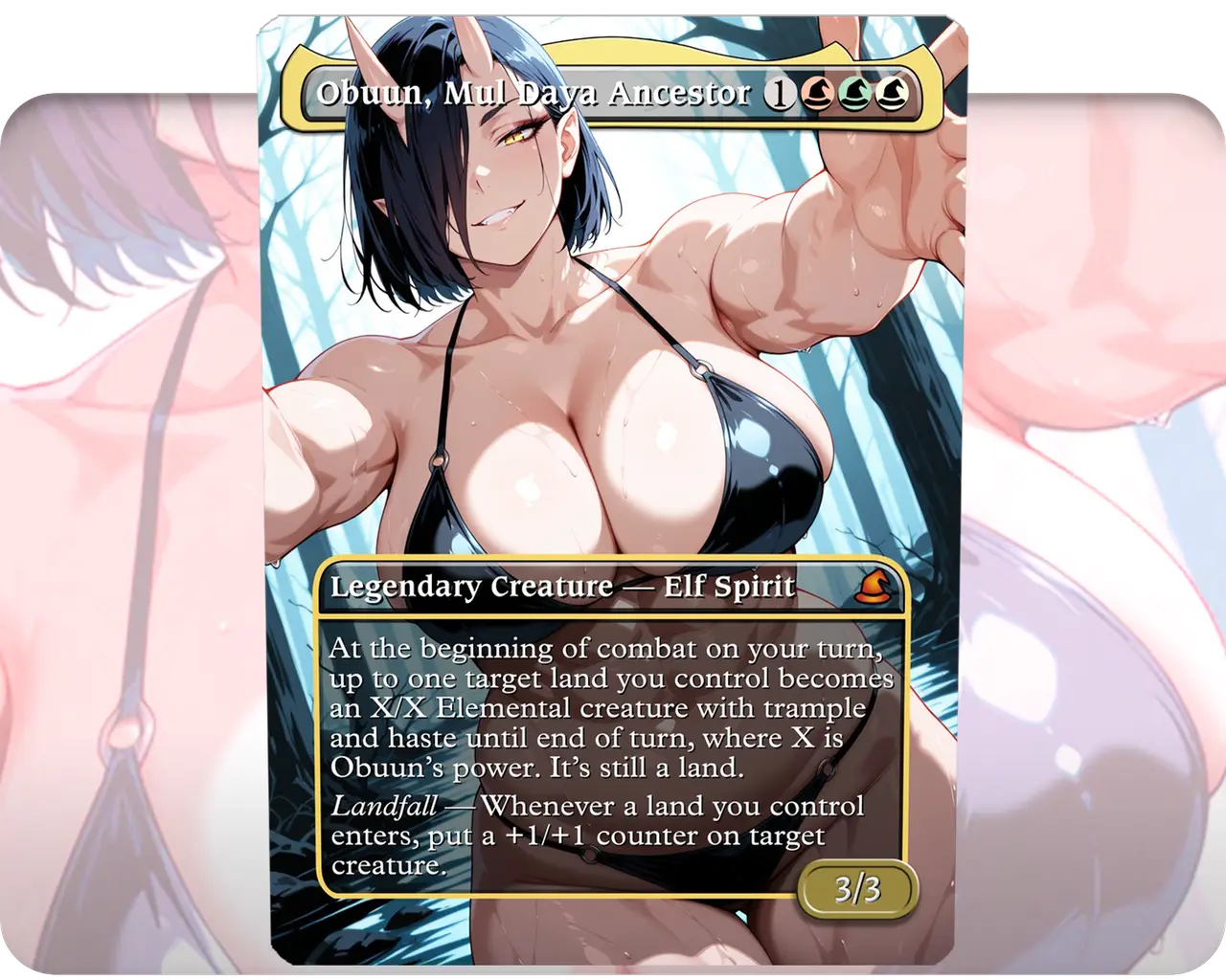 Oga (Plus-Sized Elf) - Obuun, Mul Daya Ancestor