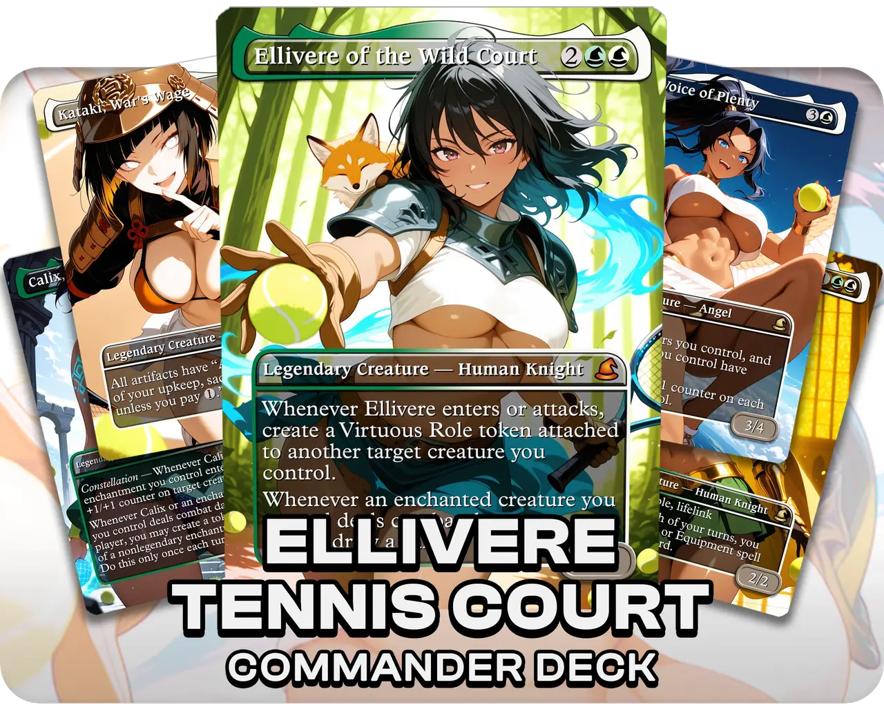 Ellivere of the Wild Court | Tennis Court Waifus | Commander Deck