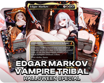 Edgar Markov Vampire Tribal | 18+ NSFW | Vampire Waifus | Halloween Special (10 Cards)