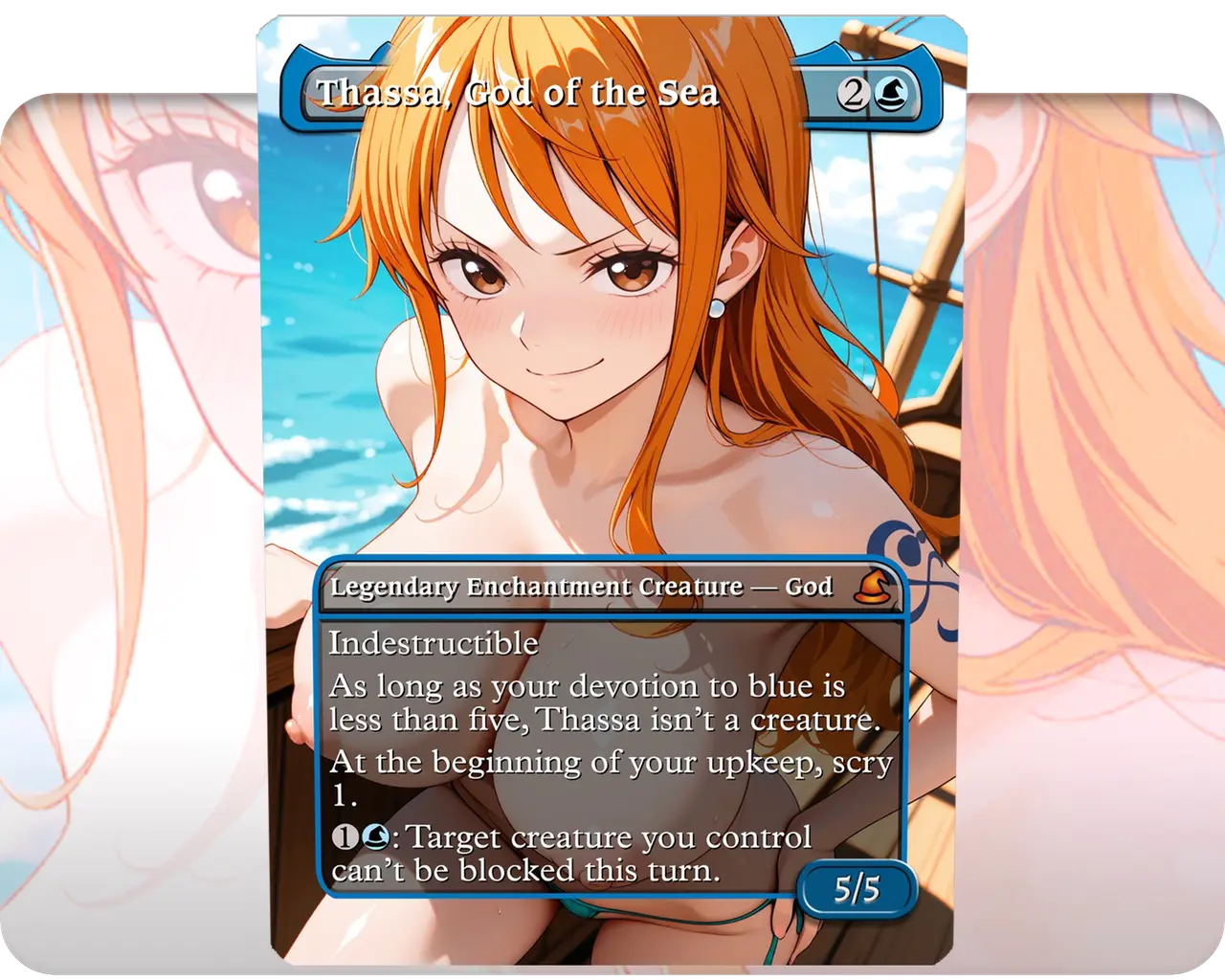 Nami (One Piece) - Thassa, God of the Sea (NSFW)