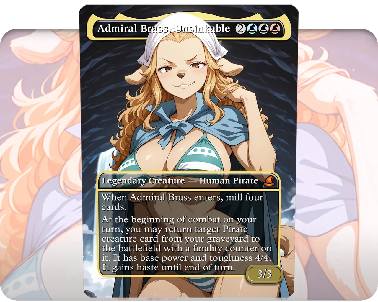 Wanda (One Piece) - Admiral Brass, Unsinkable