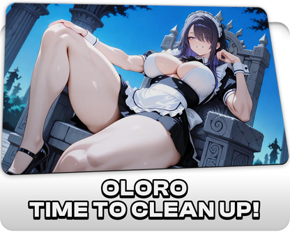 Oloro Time to Clean Up | ProxyWaifus Playmat | 14x24" / 35x60cm