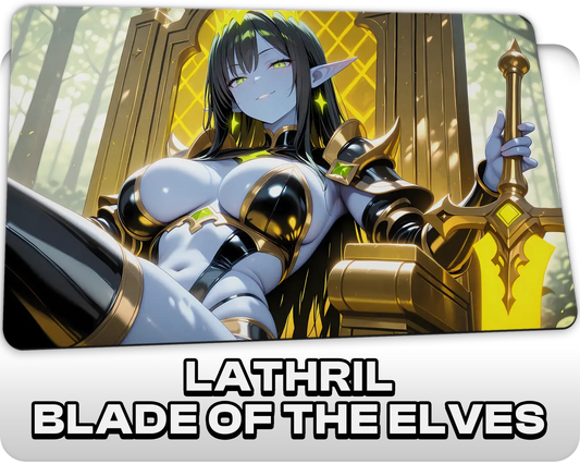 Lathril, Blade of the Elves | ProxyWaifus Playmat | 14x24" / 35x60cm