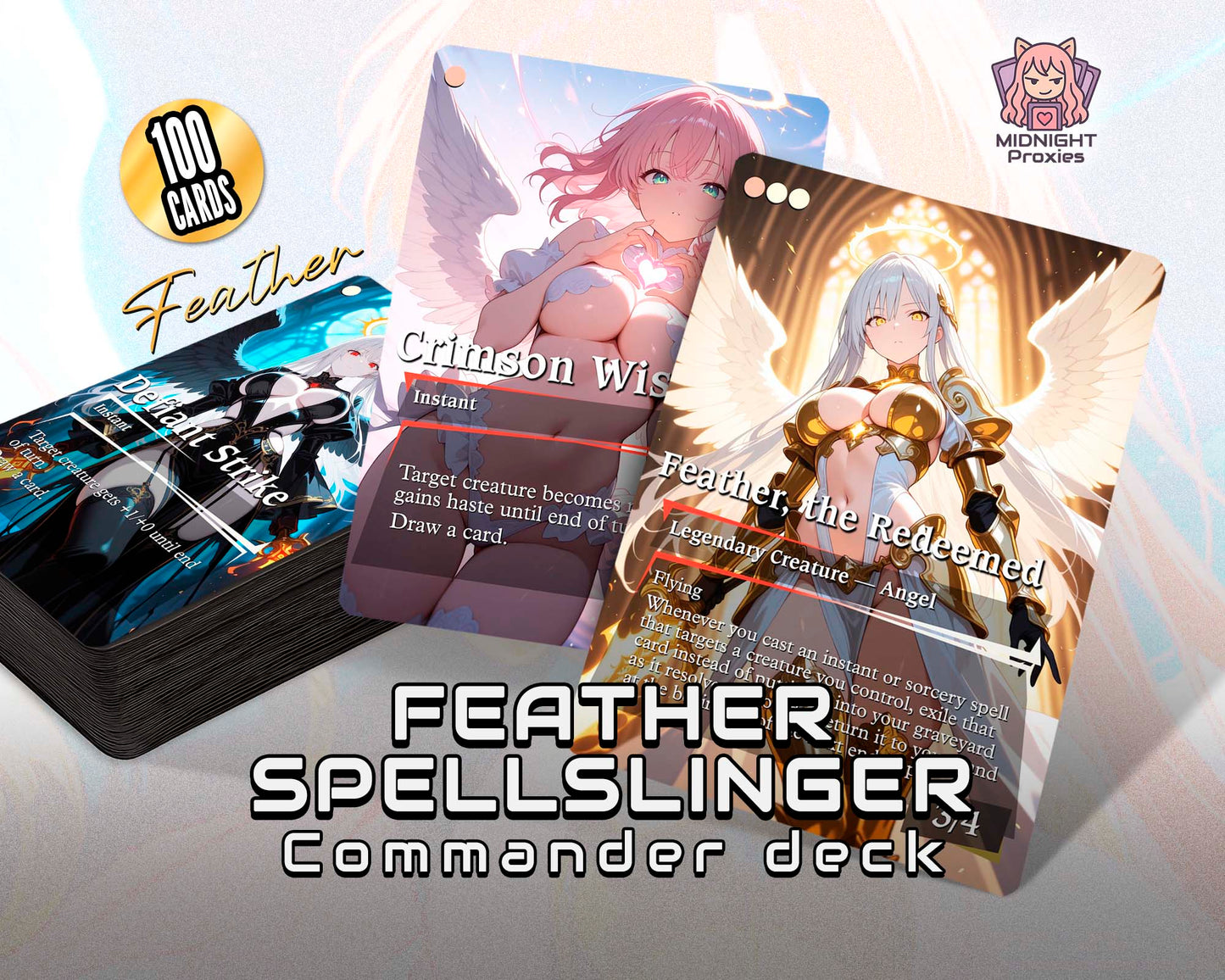 Feather Spellslinger - 118 Proxy Cards  - Commander EDH Deck (Full MidnightProxies Deck)