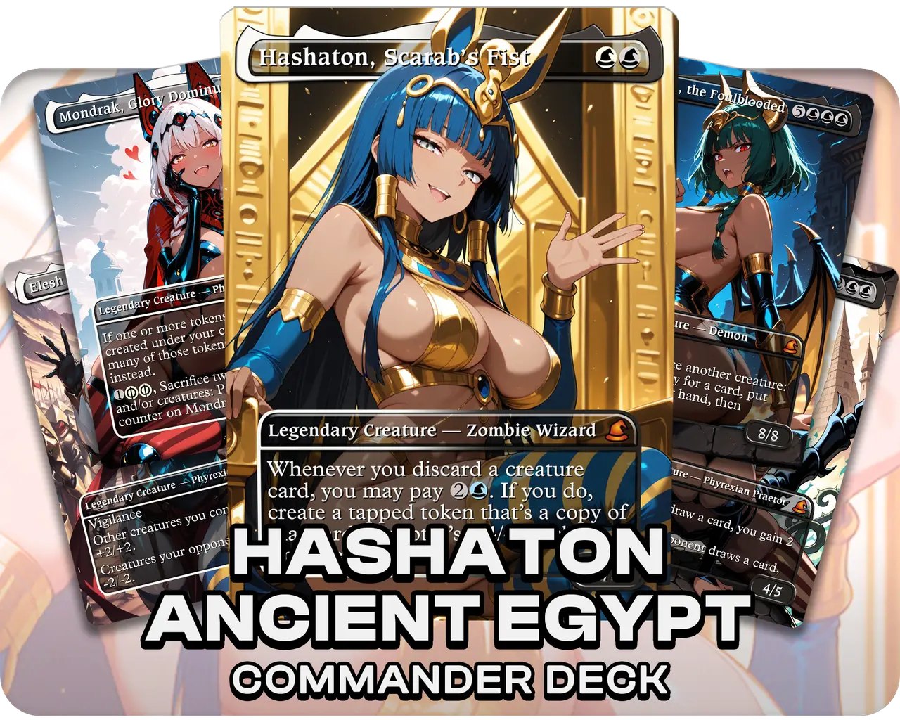 Hashaton, Scarab's Fist | Ancient Egypt | Commander Deck