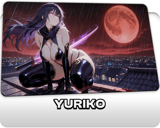 Yuriko, the Tiger's Shadow | ProxyWaifus Playmat | 14x24" / 35x60cm