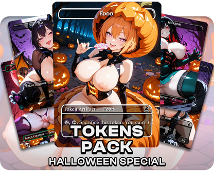 Tokens Pack | 18+ NSFW | Halloween Special (36 cards)
