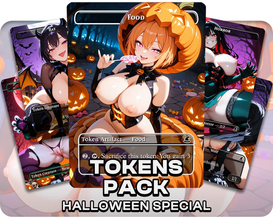 Tokens Pack | 18+ NSFW | Halloween Special (36 cards)