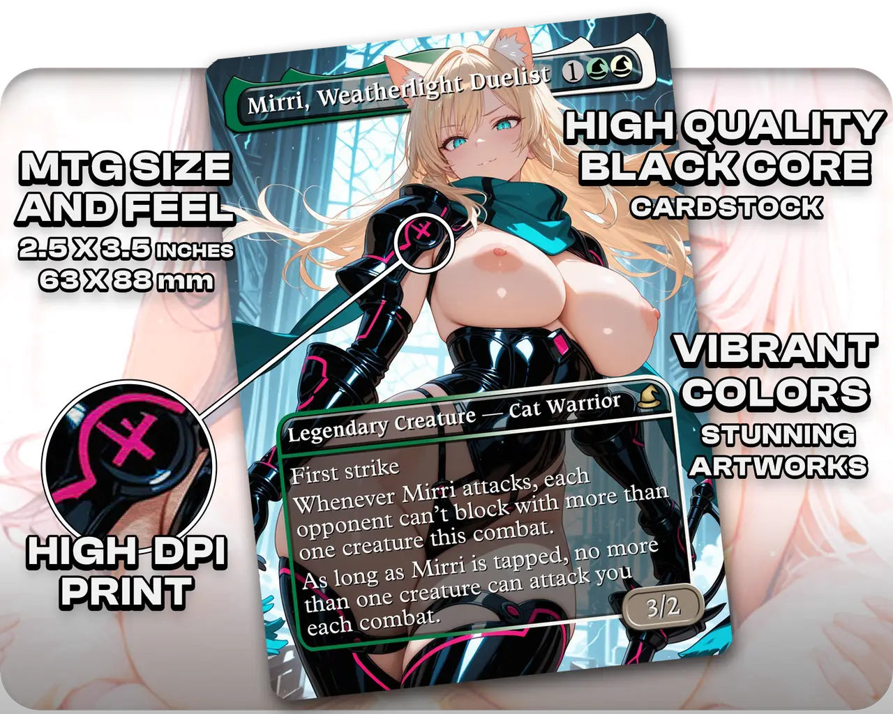 Rin and Seri Tribal | 18+ NSFW | Cat and Dog Waifus | Commander Deck