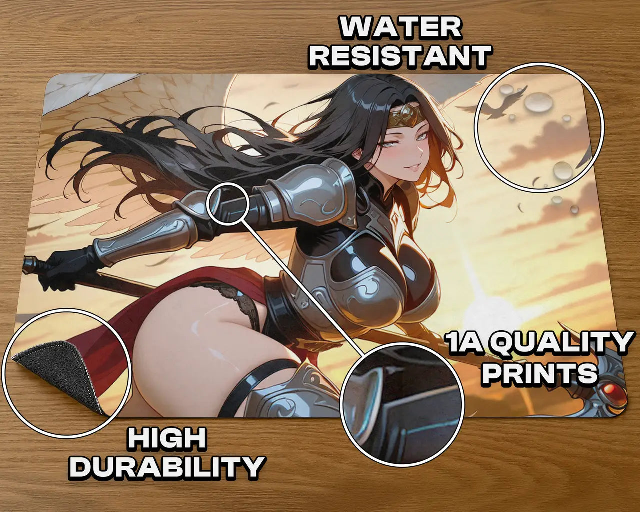Liesa, Shroud of Dusk | ProxyWaifus Playmat | 14x24" / 35x60cm