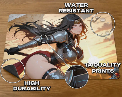 Liesa, Shroud of Dusk | ProxyWaifus Playmat | 14x24" / 35x60cm