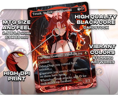 Rin and Seri | Cat and Dog Waifus Tribal | Commander Deck