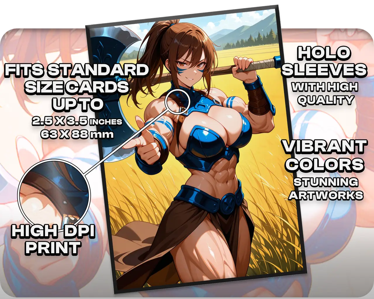 Saskia the Unyielding (100x Holo Sleeves)