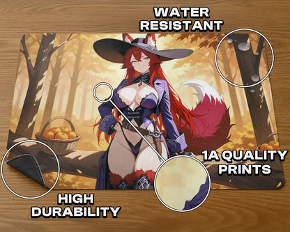 Mr Foxglove | ProxyWaifus Playmat | 14x24" / 35x60cm