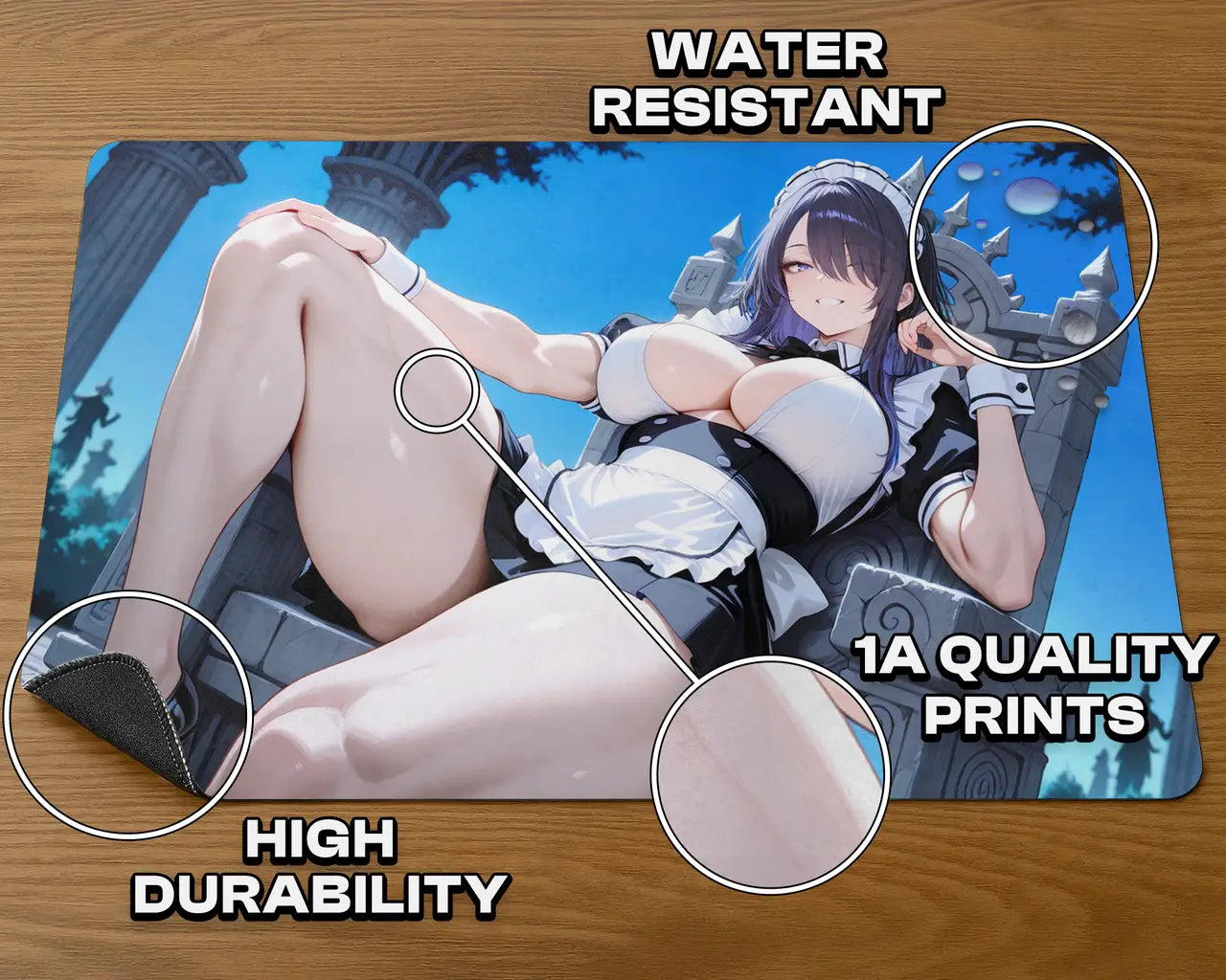 Oloro Time to Clean Up | ProxyWaifus Playmat | 14x24" / 35x60cm