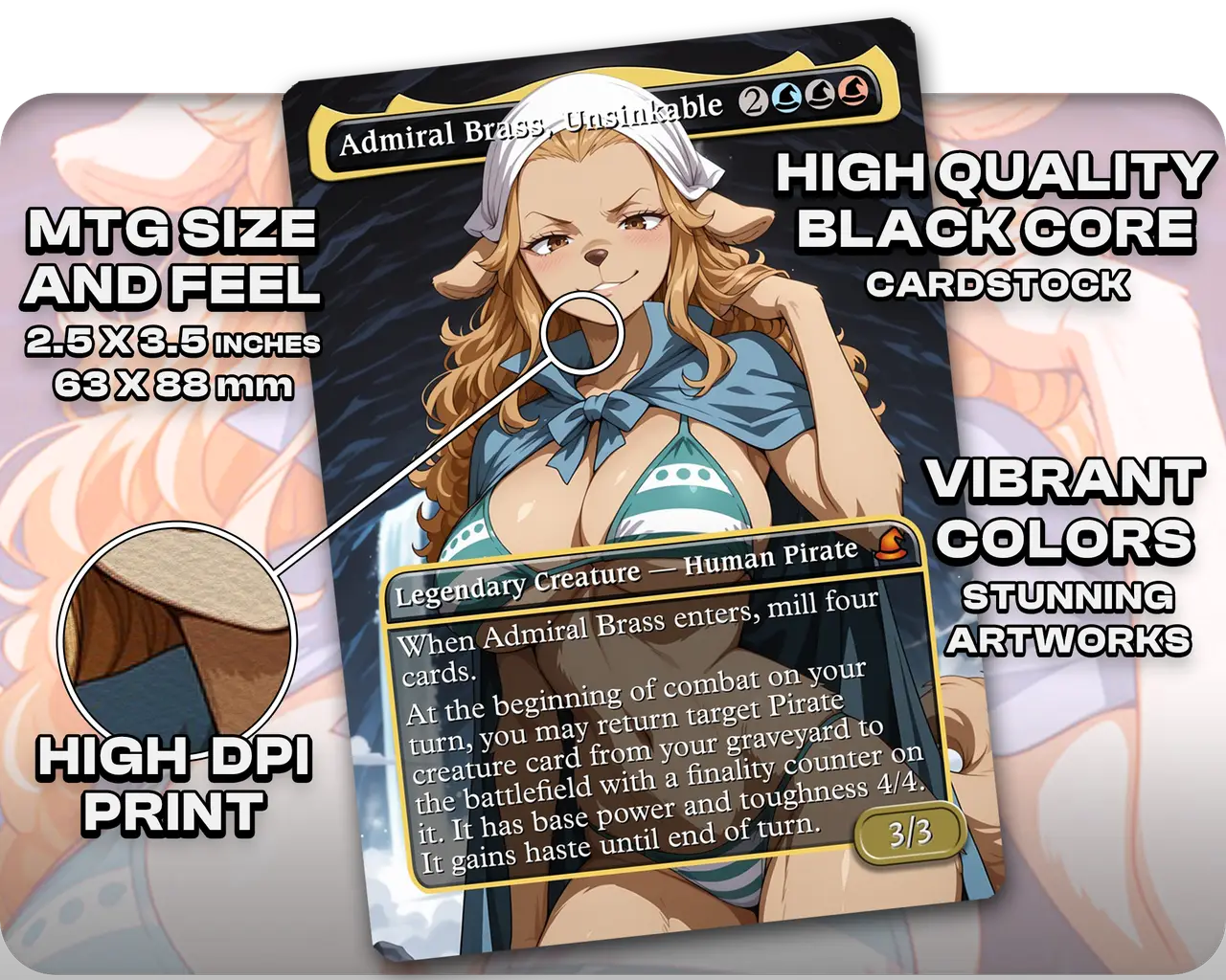 Wanda (One Piece) - Admiral Brass, Unsinkable